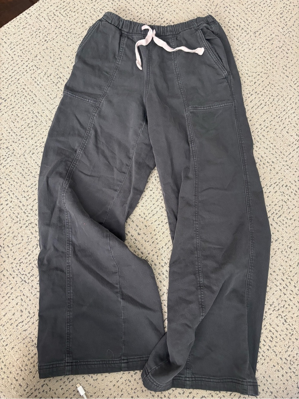 Women’s Charcoal Gray Drawstring Casual Pants